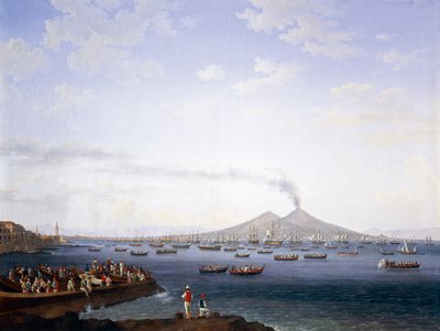 The Return of the Fleet from Algeria to the Bay of Naples بواسطة جاكوب فيليب هاكيرت