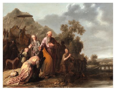 معمودية الخصي حوالي 1632 (زيت على لوح) بواسطة يعقوب ويليمز دي (سي 1630 بعد 1675) ويت