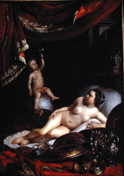 فانيتاس رمزي مع Homo Bulla (الرجل مثل الفقاعة) وعالم المرأة (Lady World) 1654 (زيت على قماش) بواسطة يعقوب أو جاك فان لو