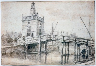 الجسر في ألكمار ، c1648-1682 بواسطة جاكوب فان روزديل