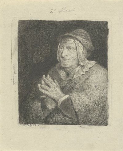 امرأة كبيرة بالسن بواسطة جاكوبس لودوفيكوس كورنيت
