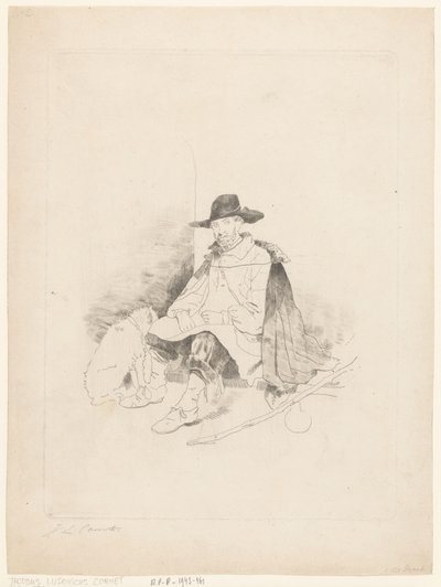 يستريح المسافر بواسطة جاكوبس لودوفيكوس كورنيت