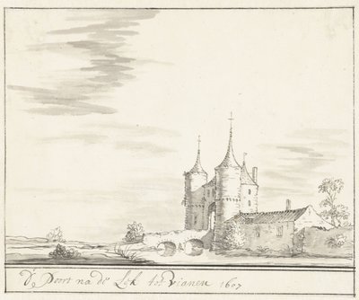 البوابة على ليك في فيانين عام 1607 بواسطة Jacobus Stellingwerff