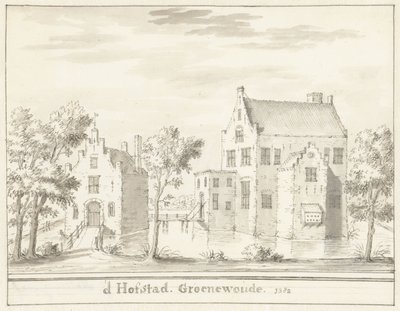 قلعة Groenewoude بالقرب من Woudenberg ، عام 1382 