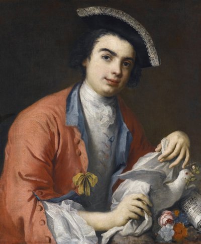 صورة لكارلو بروشي ديت فارينيلي ، مغني كونترالتو وسوبرانو ، مخصي إيطالي - صورة كارلو بروشي (1705-1782) ، المعروفة باسم فارينيلي بواسطة أميجوني ، جاكوبو (1675-1752). زيت على قماش ، مقاس: 76x63،5 - مجموعة خاصة بواسطة جاكوبو أميجوني