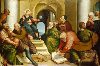 المسيح بين الأطباء 1539 بواسطة Jacopo Bassano il vecchio