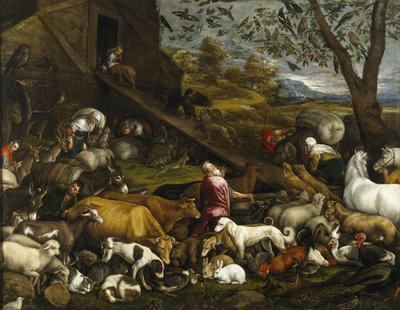 مجلس الحيوانات - سفينة نوح بواسطة Jacopo Bassano il vecchio