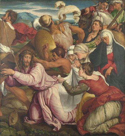 الطريق إلى الجلجثة ، حوالي 1545 بواسطة Jacopo Bassano il vecchio