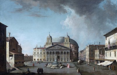 منظر للبانثيون في روما قدمه فابريس ، جاكوبو (1689-1761). زيت على قماش ، مقاس 73x112،4 ، مجموعة خاصة بواسطة جاكوبو فابريس