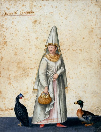 Turkish peasant, drawing by Jacopo Ligozzi (1547-1627) بواسطة جاكوبو ليغوزي