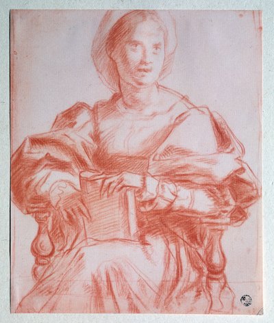 Seated Lady - Drawing بواسطة جاكوبو بونتورمو