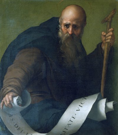 القديس أنتوني أبوت (c.251-356) c.1518-19 بواسطة جاكوبو بونتورمو