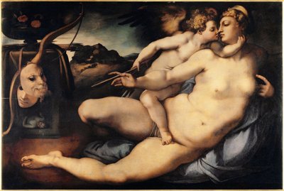 Venus and Cupid (Venus and Cupid) Painting by Jacopo Carrucci dit il Pontormo (Pontormo) (1494-1556) 1532-1534 Dim 128x197 cm Florence, Galleria dell