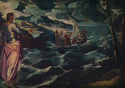 المسيح في بحر الجليل ، c1575-1580. بواسطة جاكوبو روبوستي تينتوريتو