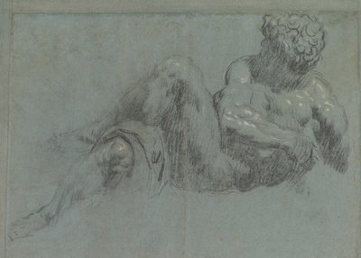 الدراسة بعد Michelangelos Giorno ، c.1550-55 (الطباشير على الورق) بواسطة جاكوبو روبوستي تينتوريتو