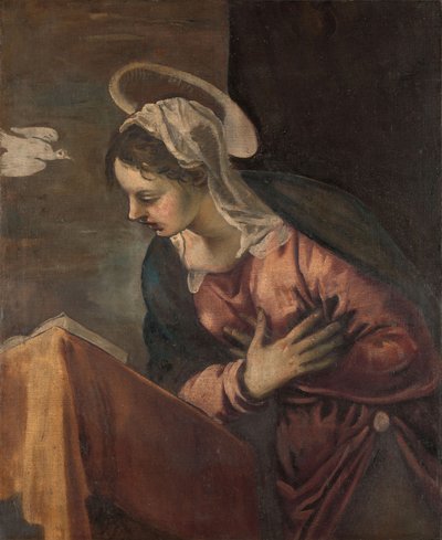 عذراء من البشارة إلى العذراء ، 1560-1585 بواسطة Jacopo Robusti Tintoretto