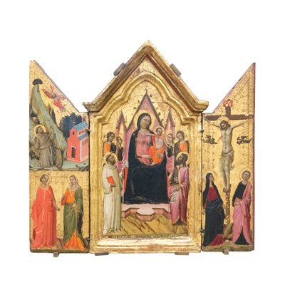 مادونا والطفل على عرش القديسين والملائكة ، 1320-1325 (تمبرا على الخشب) بواسطة جاكوبو ديل كاسينتينو