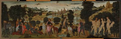 ديانا واكتايون بواسطة Jacopo del Sellaio