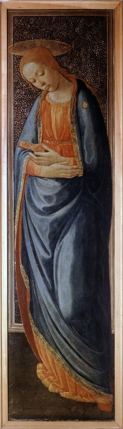Prédelle من البشارة يمثل العذراء بواسطة Jacopo del Sellaio