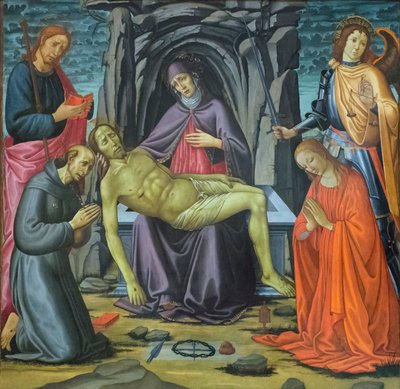الترسب والقديسين بواسطة Jacopo del Sellaio