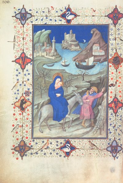 السيدة 11060-61 ، رحلة إلى مصر ، من "Tres Belles Heures du Duc de Berry" ، c.1409 بواسطة Jacquemart de Hesdin