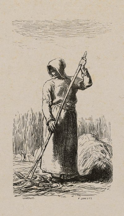 امرأة Raking Hay بواسطة جاك أدريان لافييل