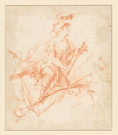 المحارب راكع بجوار كأس بواسطة جاك بيلانج