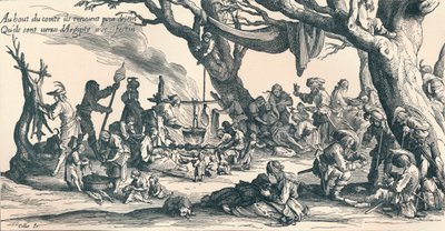"معسكر الغجر الأوائل في أوروبا الوسطى" ، 1604 ، 1907 بواسطة جاك كالوت