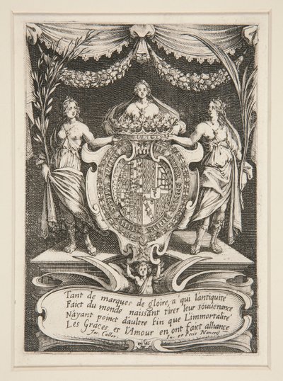 يعارك؟ la Barri؟ re ، Frontispiece ، The Arms of Lorraine-Chevreuse بواسطة جاك كالوت