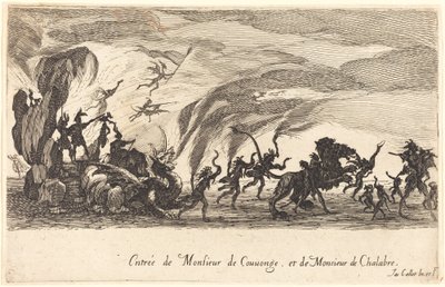 دخول M. de Couvonge و M. de Chalabre بواسطة جاك كالوت