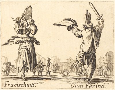 فراتسيشينا وجيان فارينا ، ج. 1622. بواسطة جاك كالوت