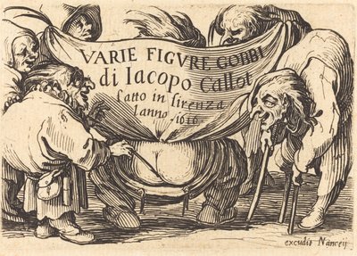 صورة أمامية لـ "Varie Figure Gobbi" ("شخصيات أحدب مختلفة") بواسطة جاك كالوت
