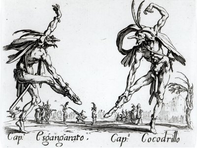 I Balli de Spessanei ، أو Le Grande Chasse (نقش) (صورة بالأبيض والأسود) بواسطة جاك كالوت