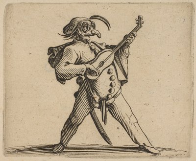 الكوميدي الملثم يعزف على الجيتار الكوميدي الملثم يعزف على الجيتار من ... 1616-22. بواسطة جاك كالوت