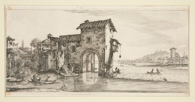 Le moulin a eau (The Mill on the Water) ، من المناظر الطبيعية لجيوفاني دي ميديشي بواسطة جاك كالوت