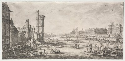 العرضان العظيمان لباريس: منظر اللوفر ، 1628-1630. بواسطة جاك كالوت