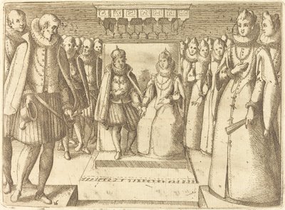 لقاء مارغريت النمسا وفيليب الثالث ، 1612. بواسطة جاك كالوت