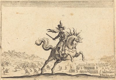 قائد عسكري على ظهور الخيل ، ح. 1622. بواسطة جاك كالوت