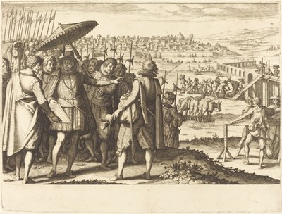 ترميم القناة المائية في بيزا ، ج. 1614. بواسطة جاك كالوت