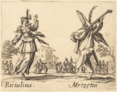 Riciulina و Metzetin ، ج. 1622. بواسطة جاك كالوت