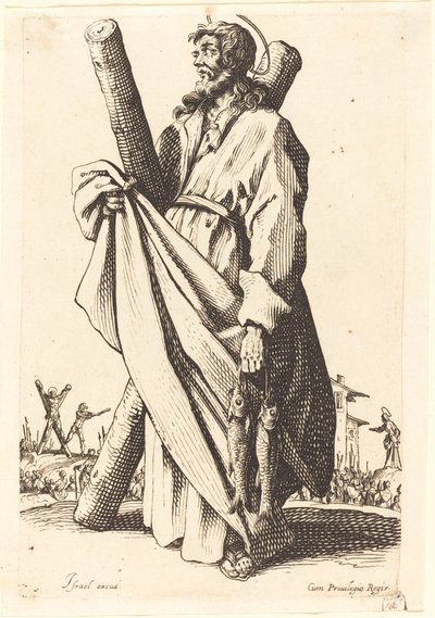 القديس أندرو ، نُشر عام 1631. بواسطة جاك كالوت