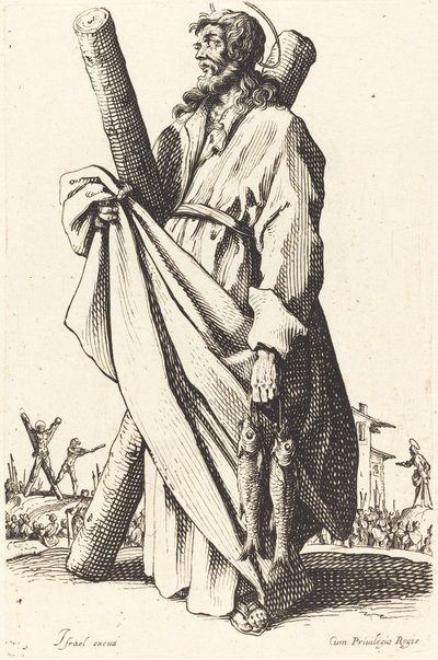 القديس أندرو ، نُشر عام 1631. بواسطة جاك كالوت