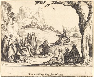 عظة الجبل 1635. بواسطة جاك كالوت