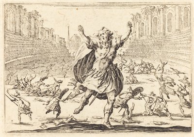 مناوشة في سيرك روماني ، ج. 1622. بواسطة جاك كالوت