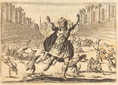 مناوشة في سيرك روماني ، ج. 1622. بواسطة جاك كالوت