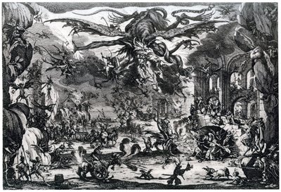 إغراء القديس أنطوان ، c1615-1635 1924 بواسطة جاك كالوت