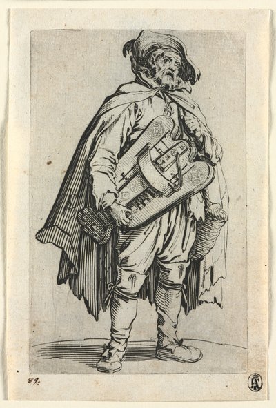 المتسولون: لاعب Hurdy-Gurdy ، ج. 1623. بواسطة جاك كالوت