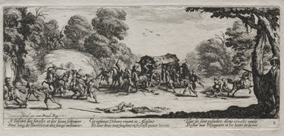 The Miseries of War: Highway Robbery ، 1633. بواسطة جاك كالوت