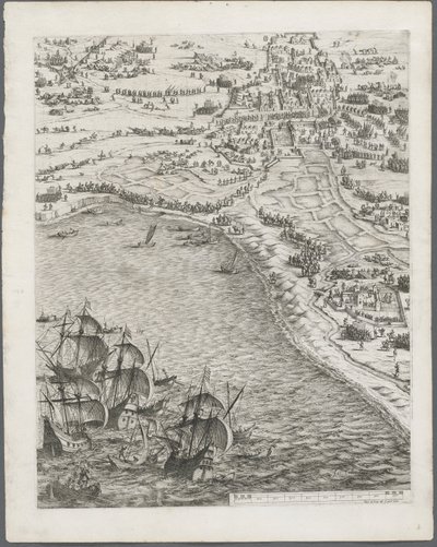 حصار لاروشيل: اللوحة 12 ، 1628-1630. بواسطة جاك كالوت