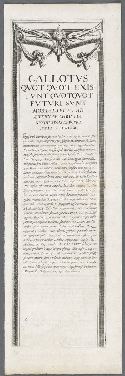 حصار لاروشيل: اللوحة 8 ، 1628-1630. بواسطة جاك كالوت